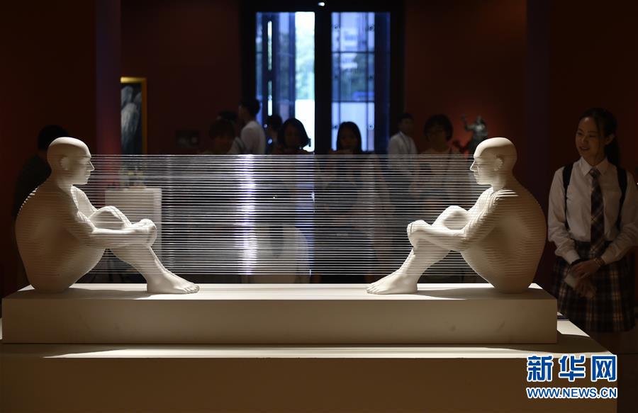 （文化）（1）“亚洲文明联展（艺术展）：大道融通——亚洲艺术作品展”在中国美术馆开幕